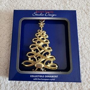 Regent Square Studio Design 2022 Christmas Tree Collectible Ornament With Jewels